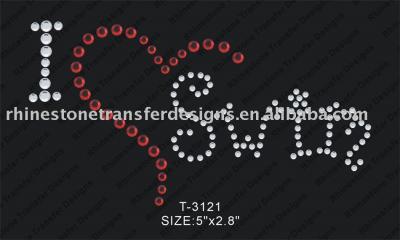 Hot Fix Rhinestone Transfer (Hot Fix Rhinestone передаче)
