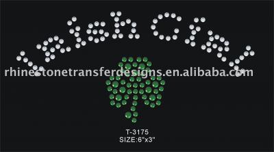 Iron-on Rhinestone Transfer/Motif (Un transfert sur tissu Stras / Motif)