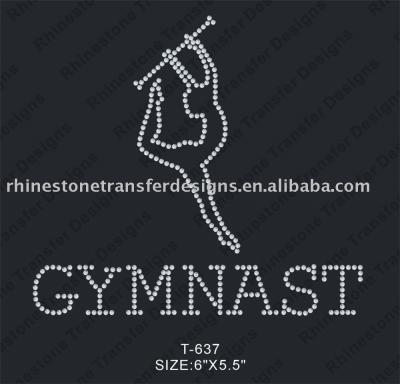 Iron-on Rhinestone Heat Transfer /Hot fix Motif (Термонаклеек Rhinestone Тепло / Hot Fix Motif)
