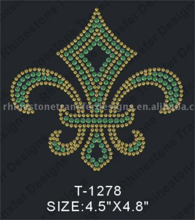 Iron-on rhinestone heat transfer (Клеевая Rhinestone теплообмена)
