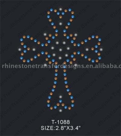 Cross Rhinestone Crystal Transfer (Cross Strass Crystal Transfer)