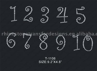 Garment Accessory-Iron-on Rhinestone Motif (Bekleidungs-Zubehr-Eisen-auf Strass Motiv)