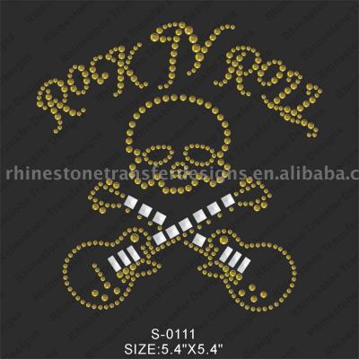 iron-on rhinestone rhinestuds motif (sur T-shirt motif strass Rhinestuds)