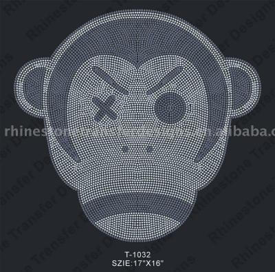 T-1032 Rhinestone Iron-on transfer (T 032 Rhinestone термонаклеек)