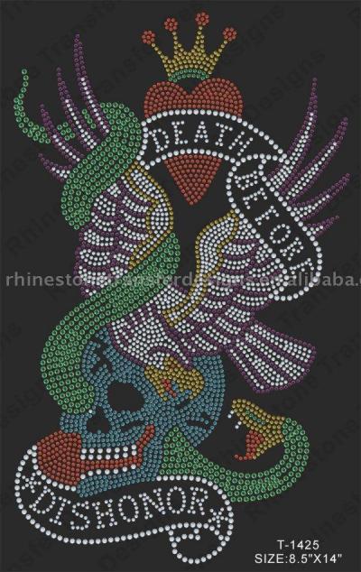 T-1425 Rhinestone /Studs Heat Transfer (T 425 Rhinestone / коты Теплообмен)