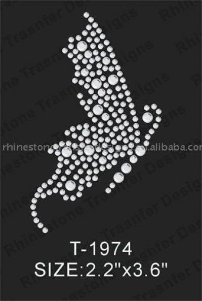 T-1974 hot fix rhinestone (T 974 горячей Rhinestone исправить)