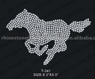 T-341 rhinestone motif (T-341 strass motif)