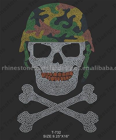 Iron-On Rhinestone transfer (Iron-On Transfer Strass)