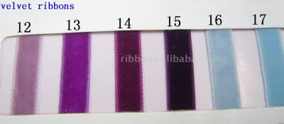 purple velvet ribbons