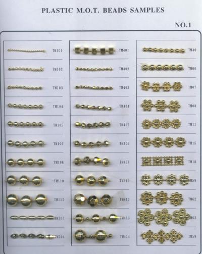 Plastic Beads Moulded On Thread (Литые пластиковые бусы цепочки)