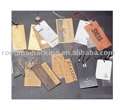 garment hangtags (Kleidungsstück hangtags)