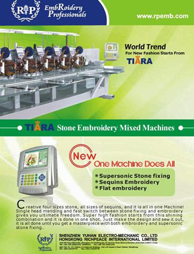 RP TIARA Stone Embroidery Mixed Machines (RP TIARA Stone Embroidery Mixed Machines)