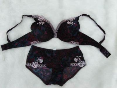 Embroidery Flower Bra Sets