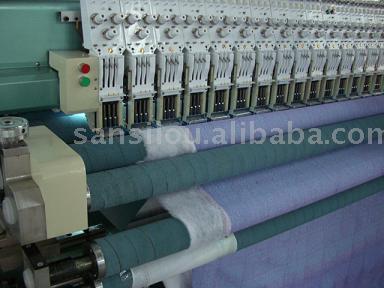 Computerized Embroidery Machine with Quiting Device