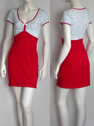3400803, Sweet Dream Pencil Dress, Retro-Design With Print, Cotton / Elasthan (3400803, Sw t Dream карандаш платье, ретро-дизайн с печатью, хлопок / Elasthan)