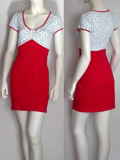 3400801, Sweet Dream Pencil Dress, Retro-Design With Print, Cotton / Elasthan (3400801, Sw t Dream карандаш платье, ретро-дизайн с печатью, хлопок / Elasthan)