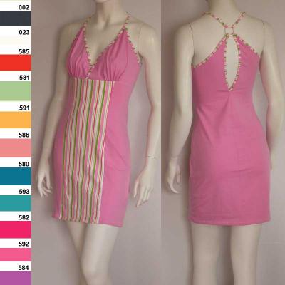 3395100 Fashion Tube Strips Dress Spring / Summer (3395100 Tube Strips Dress Fashion Frühjahr / Sommer)