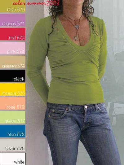 Ladies Fashion Tops And Blouses With Long Sleeve For Spring / Summer 2008 (Дамы мод топы и блузки с длинным рукавом на весну / лето 2008)