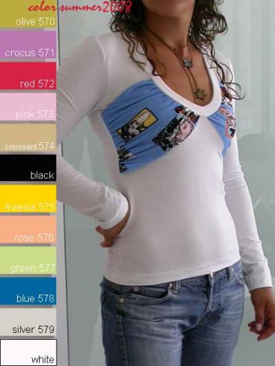 Ladies Fashion Tops And Blouses With Long Sleeve For Spring / Summer 2008 (Дамы мод топы и блузки с длинным рукавом на весну / лето 2008)