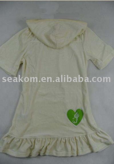 Women`s Hooded Velour Dress ju241a (Women`s Hooded Velour Dress ju241a)