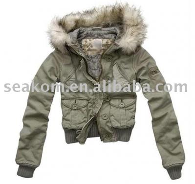 Women`s Fur Hoodied Jackets afp334 (Women`s Fur Hoodied Jackets afp334)