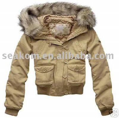 Women`s Fur Hoodie Jackets afp333 (Women`s Fur Hoodie Jackets afp333)