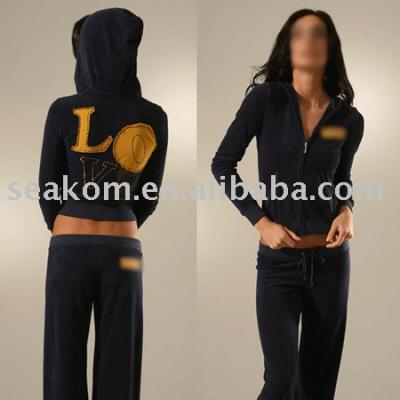Brand Women`s Velour Tracksuits,Love suits ju160e (Brand Women`s Velour Tracksuits,Love suits ju160e)