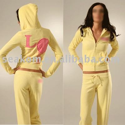 Brand Women`s Velour Tracksuits,Love suits ju160f (Brand Women`s Velour Tracksuits,Love suits ju160f)