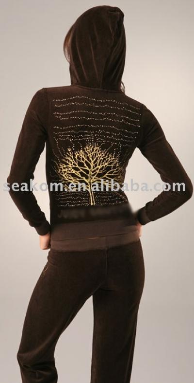 Brand Women`s Velour Tracksuits ju216c