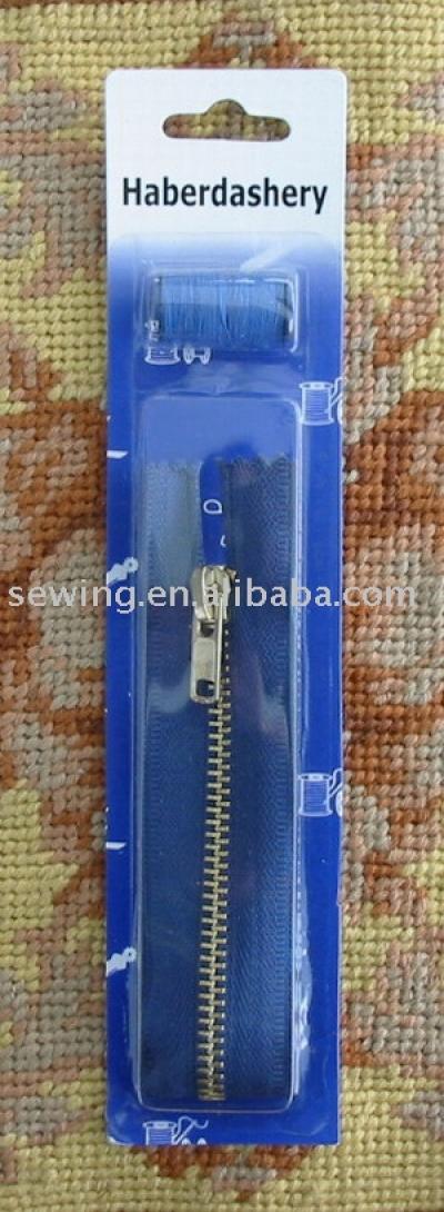 15185B-Metal Zipper with Thread 18cm 4#,Auto Lock,Closed End (15185B-Metal Zipper avec du fil 18cm 4 #, Verrouillage auto et fermée)