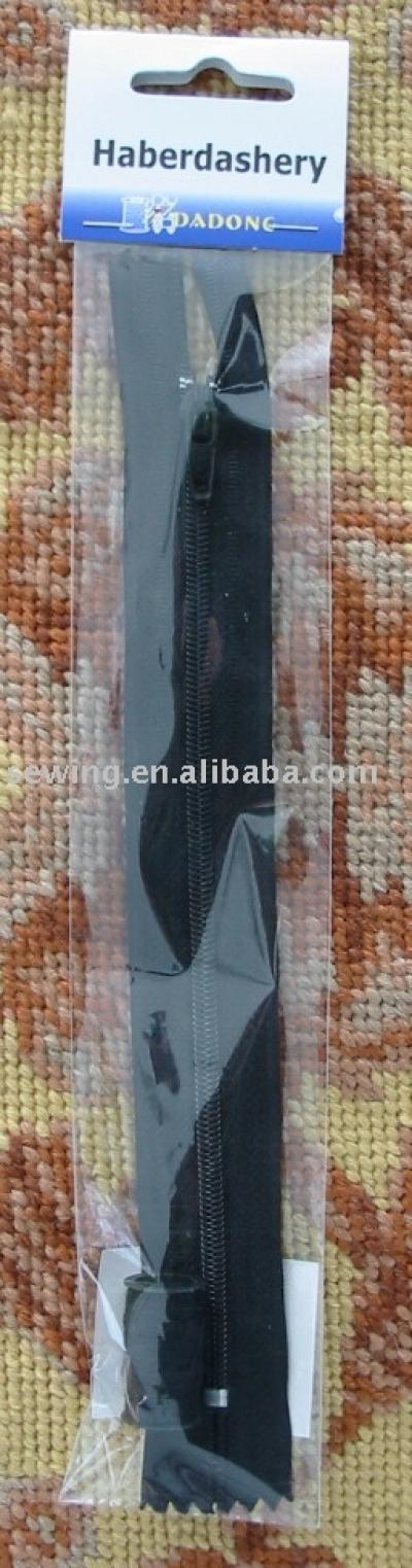 15189-Nylon Zipper with Thread 18cm 3#,Pin Lock,Closed End (15189-Zipper avec du fil de nylon 18cm 3 #, Pin Lock, Closed End)