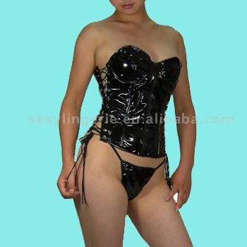 Sexy PVC Vinyl Corset,Sexy Lingerie (Sexy PVC Vinyl Corset,Sexy Lingerie)
