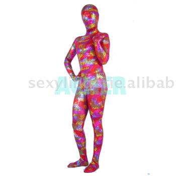 Lycra Catsuit Overall With colour stripe (Лайкра Catsuit целом с цветной полосой)