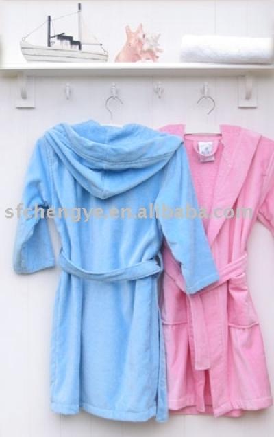 100% Cotton Children`s Bathrobe