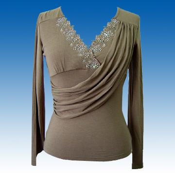Women`s Knitted L/S Shirt (Women`s Knitted L/S Shirt)