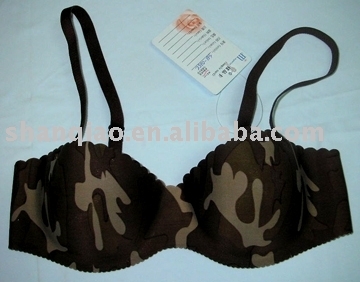 Printed Seamless One Piece Bra