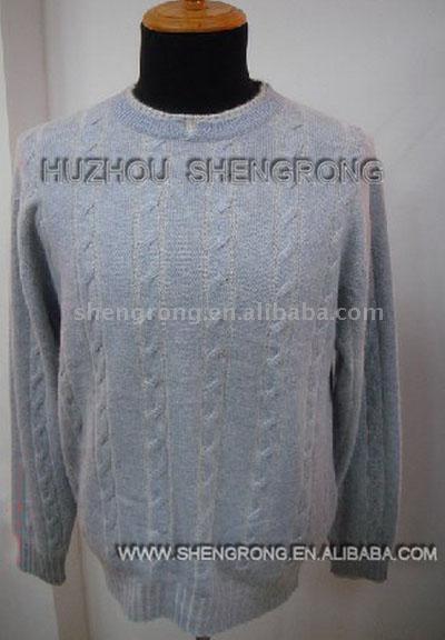 Men`s Cashmere Full Cable Sweater (Men`s Cashmere Full Cable Sweater)
