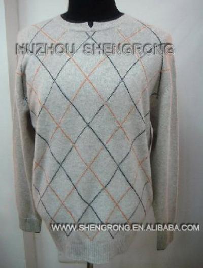 Men`s Cashmere Jacquard Sweater (Men`s Cashmere Jacquard Sweater)