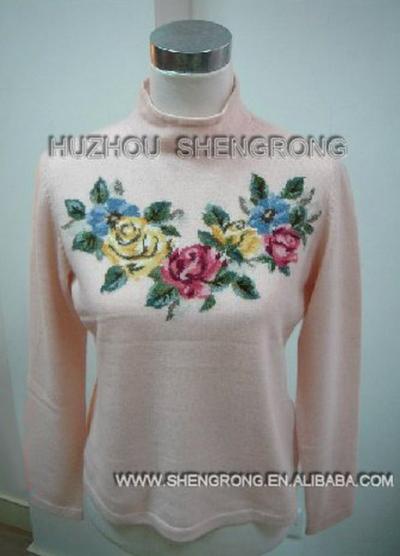 Women`s Cashmere Jacquard Sweater (Women`s Cashmere Jacquard Sweater)