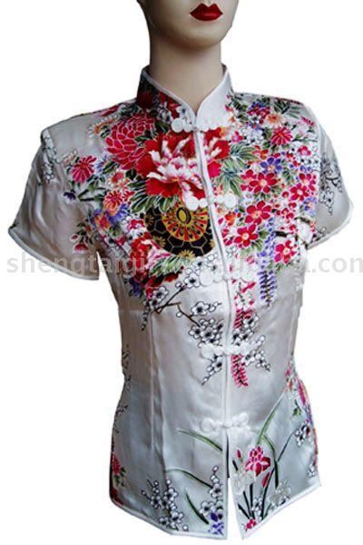 Silk Dress Cheong-sam,outer wear. Traditional Satin in chin (Шелковое платье Чеонг-Сэм, верхней одежды. Традиционные атласная в подбородок)