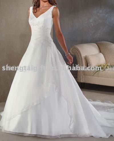 New 2008 Bridal Wedding Dress/Gowns freed size : us2-28
