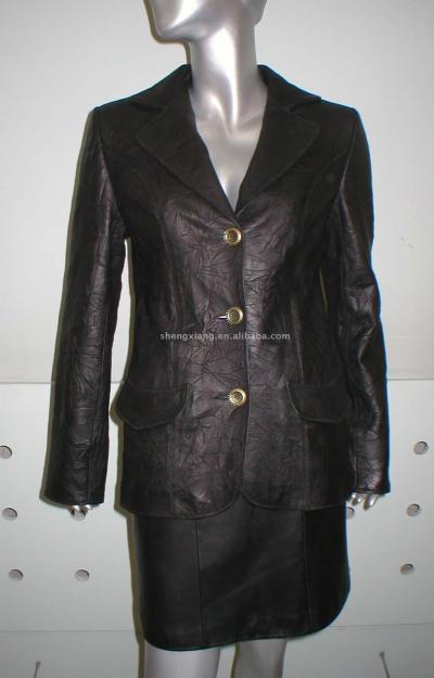Ladies `Lamm Ledermantel (Ladies `Lamm Ledermantel)