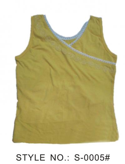 Girls` t Vest