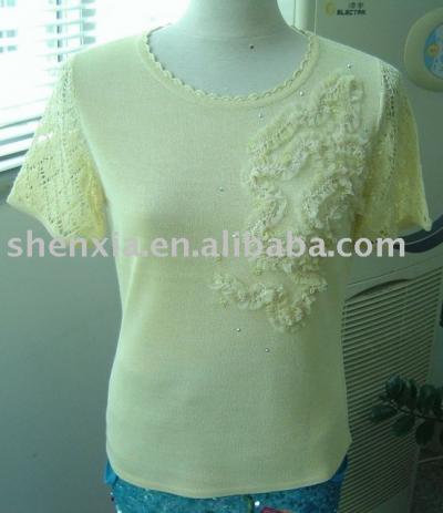 ladies` knitted sweater (ladies` knitted sweater)