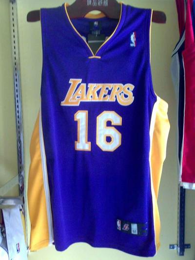 basketball jersey Lakers gasol 16