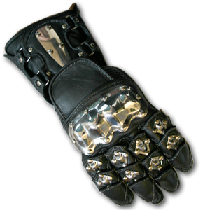 Sh-758 Leather Motorbike Stainless Steel Knuckles Gloves (Sh-758 Motorrad Leder Edelstahl Knuckles Handschuhe)