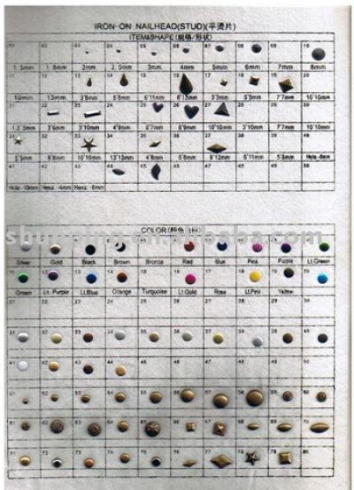 iron-on nailhead(stud) (Eisen-on nailhead (stud))