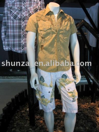 shirts and pants (casual pants, men`s shirts)