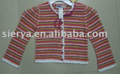 hand-crocheted baby sweater (hand-crocheted baby sweater)