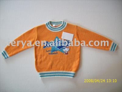 children`s knitted pullover (children`s knitted pullover)